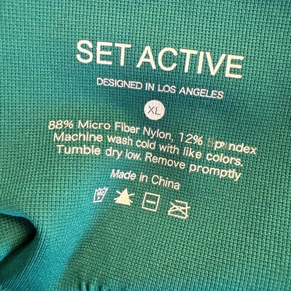 SET Active Leggings Dark Green Size XL - Picture 7 of 9